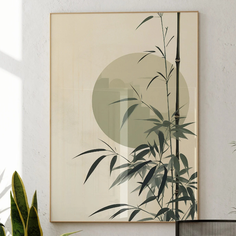 Japandi Wall Art Minimal Botan - Japanese Minimalist Lifestyle reseña y precio