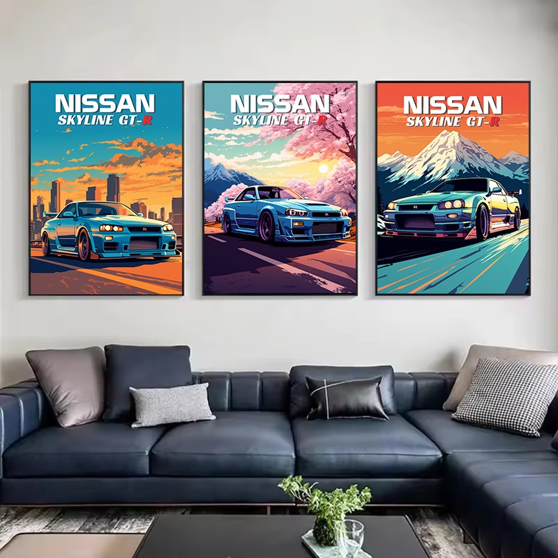 Póster Retro de coche deportiv - Japanese Lifestyle Japanese reseña y precio