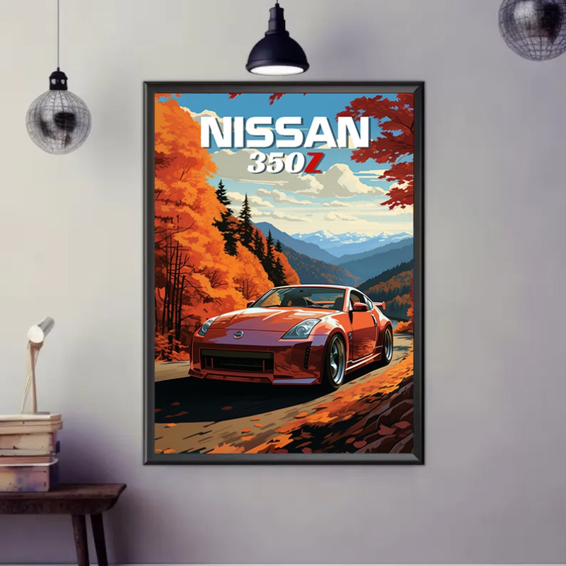Póster Retro de coche deportiv - Japanese Lifestyle Japanese reseña y precio