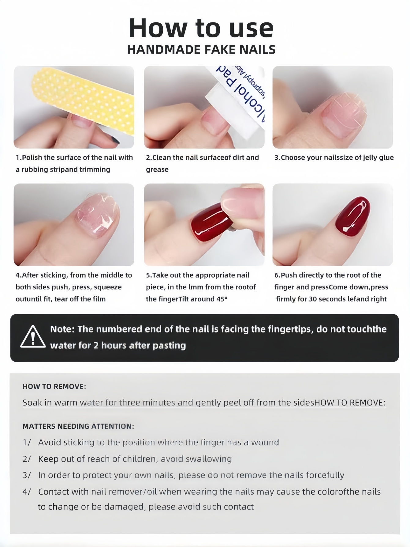 10 piezas de puntas de uñas po - Japanese Lifestyle Japanese reseña y precio