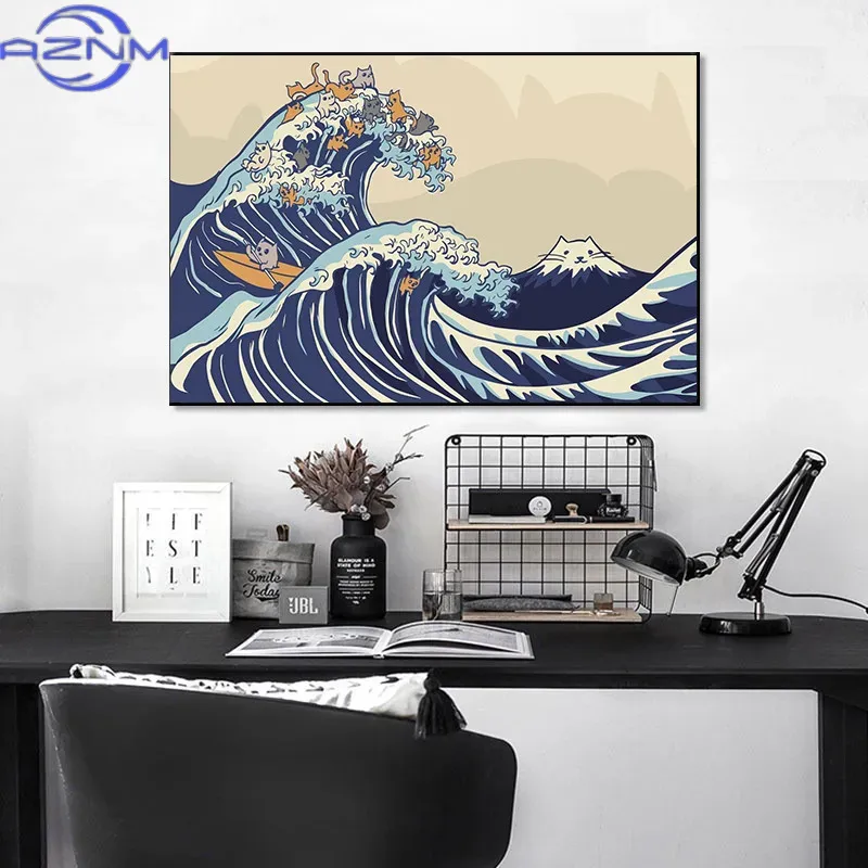 Pintura en lienzo AZNM, póster - Japanese Lifestyle And Traditions reseña y precio